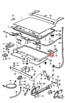 Ensemble de Coulisses de Toit Ouvrant pour Porsche 944, 924 & 968 - Left + Right