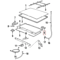 Ensemble de Coulisses de Toit Ouvrant pour Porsche 944, 924 & 968 - Left + Right