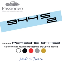 Sticker - logo Porsche 944s2 - 5 couleurs - Haute résistance