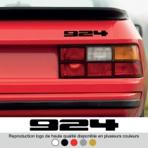 Sticker - logo Porsche 924 plein - 5 couleurs - Haute résistance