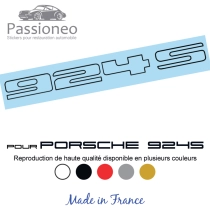 Sticker - Logo Porsche 924s contour - 5 couleurs - Haute résistance