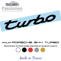 Sticker - logo Porsche 944 Turbo - 5 couleurs - Haute résistance