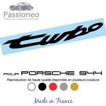 Logo d'aile Turbo pour Porsche 944 - 6 couleurs - Haute résistance