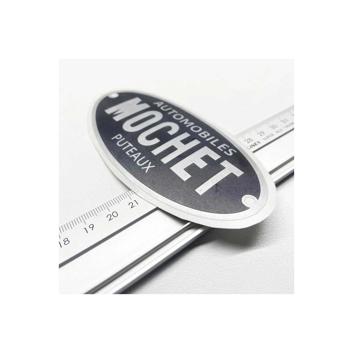 Mochet Automobiles Sticker Reproduction 6x12cm