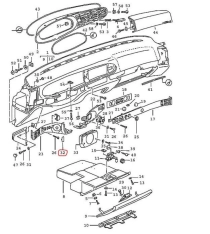 Cache vis pour tableau de bord Porsche 944 et 968