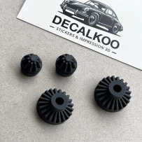 Headlight Gear Kit Audi A3 A6 BMW E39 Jaguar Volvo (x4)