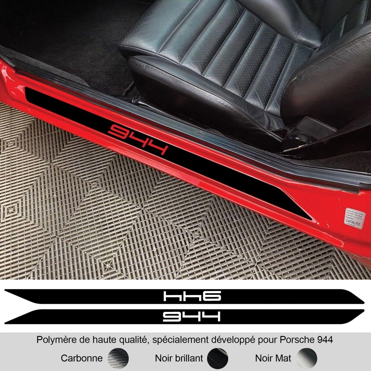 Sticker „944“ Porsche 944 – Einstiegsleisten Vinyl – 3 Farben – Paar Sticker „944“ Porsche 944 – Einstiegsleisten Vinyl – 3 Farben – Paar