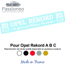 GM sticker for Opel Rekord – 5 colors