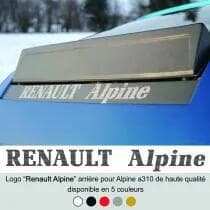 Sticker trasero Renault Alpine A310 - 5 colores