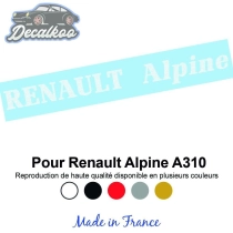 Renault Alpine Heckaufkleber – A310 / A610 – 5 Farben