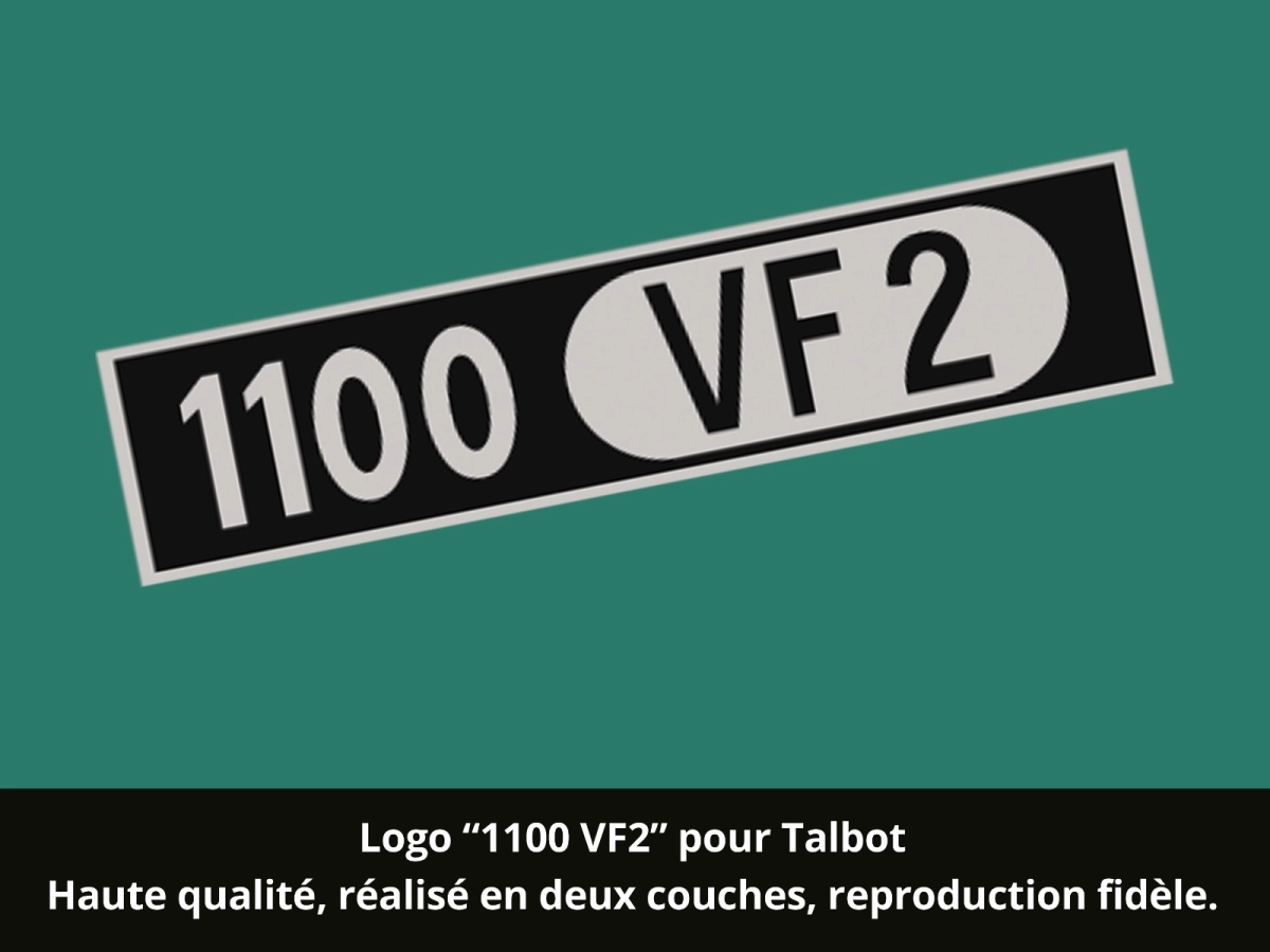 Talbot 1100 VF2 Logo-Aufkleber – Hochwertiges Vinyl Talbot 1100 VF2 Logo-Aufkleber – Hochwertiges Vinyl