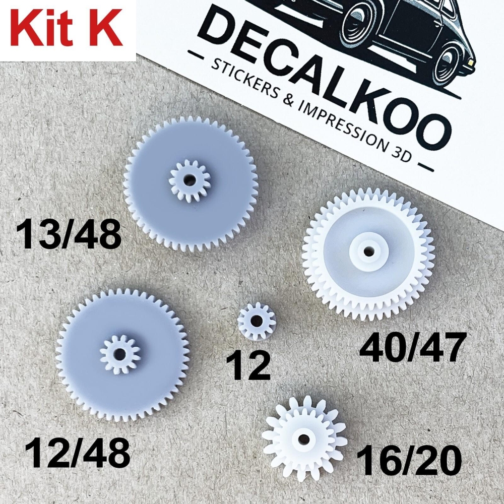 Kit K – Engrenages compteur VDO/Motometer Mercedes W126, R107, W198 Kit K – Engrenages compteur VDO/Motometer Mercedes W126, R107, W198