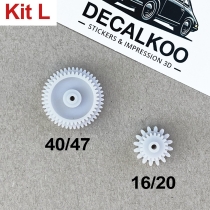 [Kit L] Engrenage - Pignon pour Compteur de Vitesse Mercedes W126 R107 W112 W198