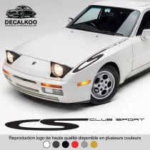 Sticker Club Sport Porsche 944 – Aile Avant – 6 Couleurs | Decalkoo
