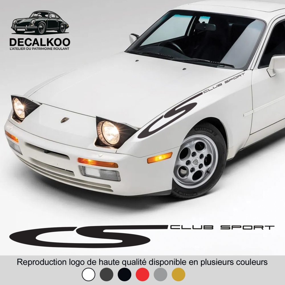 Sticker Club Sport Porsche 944 – Aile Avant – 6 Couleurs | Decalkoo Sticker Club Sport Porsche 944 – Aile Avant – 6 Couleurs | Decalkoo