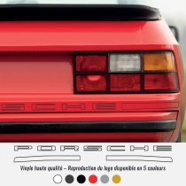 Porsche 924 / 944 Heckaufkleber – 5 Originalfarben – Widerstandsfähiger Vinyl-Sticker