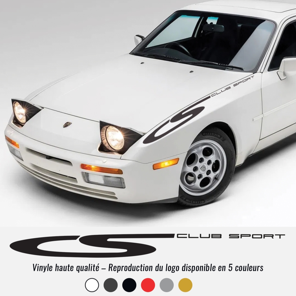 Sticker Club Sport Porsche 944 – Aile Avant – 6 Couleurs | Decalkoo Sticker Club Sport Porsche 944 – Aile Avant – 6 Couleurs | Decalkoo