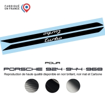 Sticker Turbo Porsche 924 944 968 – Seuils de porte – 2 pièces