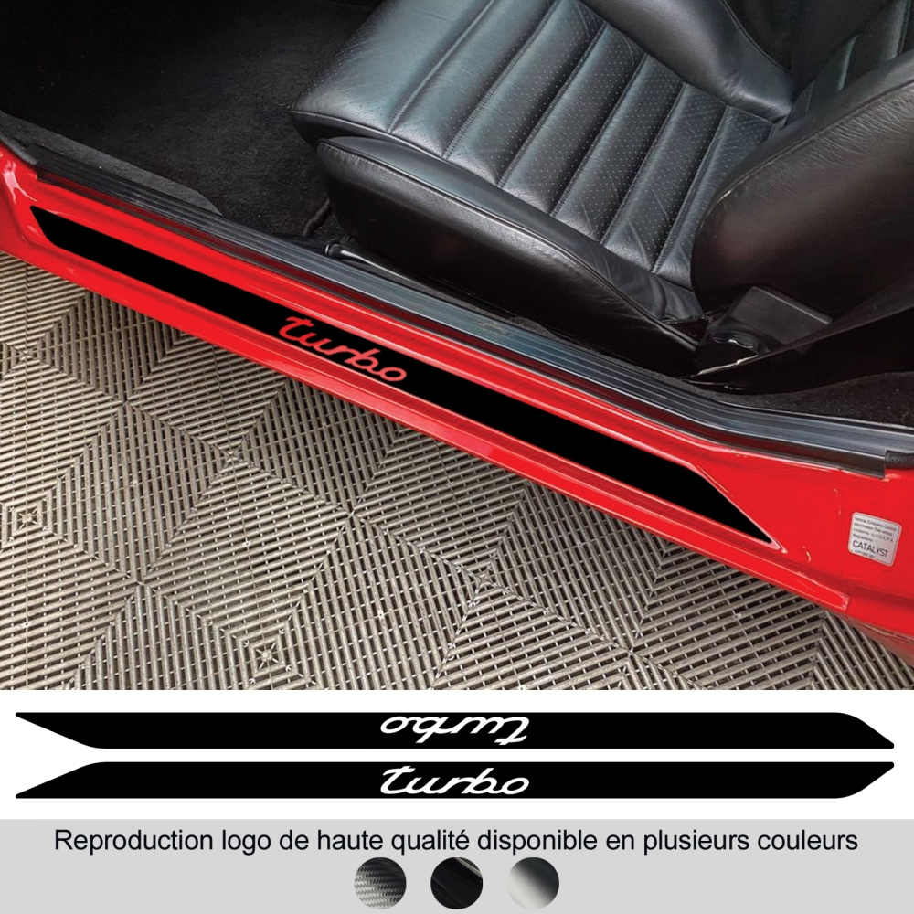 Sticker Turbo Porsche 924 944 968 – Seuils de porte – 2 pièces Sticker Turbo Porsche 924 944 968 – Seuils de porte – 2 pièces