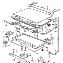 Coulisses Toit Ouvrant Porsche 944 / 924 / 968 – Gauche + Droite