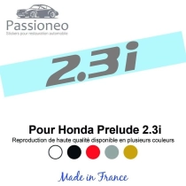 Sticker - logo 2.3i pour Honda Prelude - 5 couleurs - Haute résistance