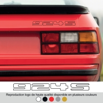 Pegatina Logo Porsche 924S – Contorno – Alta resistencia