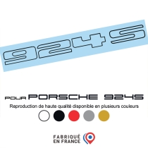 Pegatina Logo Porsche 924S – Contorno – Alta resistencia