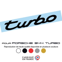 Pegatina Logo Porsche 944 Turbo – Alta resistencia – 5 colores