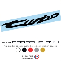 Logo Turbo d'aile Porsche 944 – 6 couleurs – Haute résistance