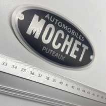 Pegatina Mochet – Placa 6x12 cm – Alta calidad