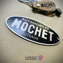 Mochet Aluminum Plate – 6x12 cm Reproduction