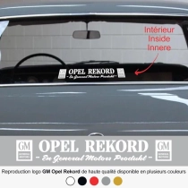 Sticker - logo GM Opel Rekord - 5 couleurs - Haute résistance