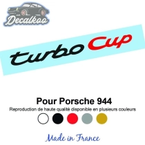 Sticker - logo Porsche 944 Turbo Cup - 5 couleurs - Haute résistance