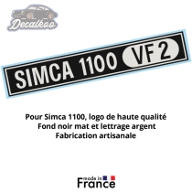 Sticker - logo Simca 1100 VF2 - Reproduction - Haute résistance