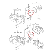Headlight Adjustment Ball Joint Golf 3 MK3 with Seal – VW Repair Part