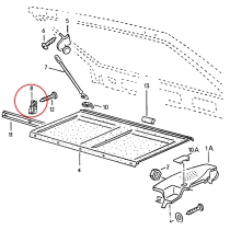 Rear Parcel Shelf Mounts Golf 1 – Ref 171867780 – Set of 2