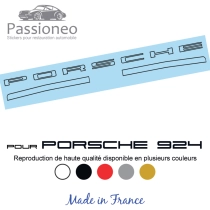 Bandeau arrière Porsche 924 / 944 complet - 5 couleurs - Haute résistance