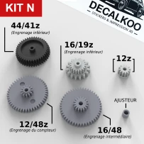 Kit completo ingranaggi contachilometri BMW E30 VDO km/h – Kit N