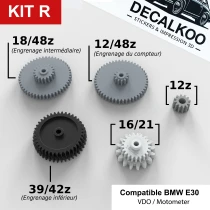 Komplettes BMW E30 VDO MotoMeter km/h Tacho-Zahnrad-Set – Kit R
