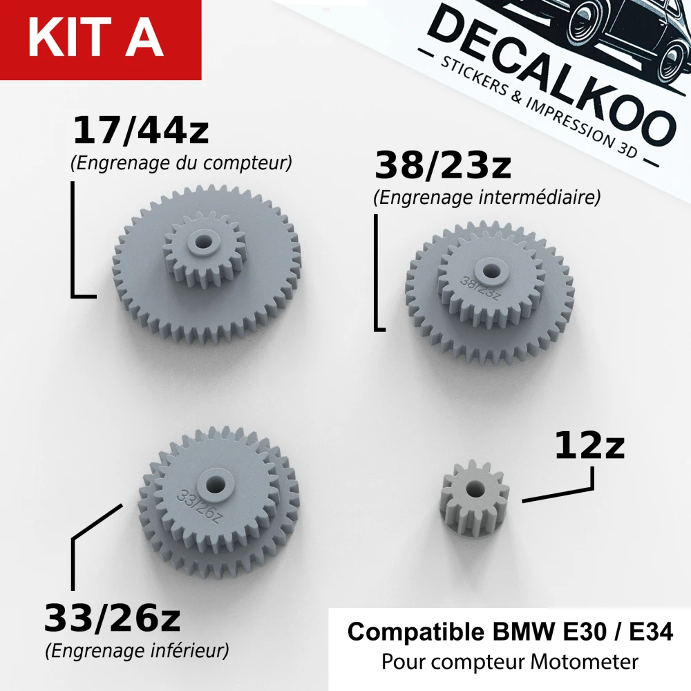 Kit A – Zahnrad für Tacho BMW E30 E34 MotoMeter