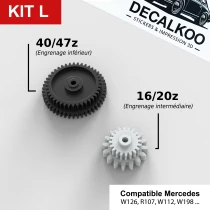 Kit L – Engranajes Cuentakilómetros Mercedes W126 R107 W112 W198 (VDO & Motometer)