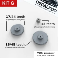 Kit G – Ingranaggi per Contachilometri AUDI, BMW E30, MERCEDES | Precisione & Durata