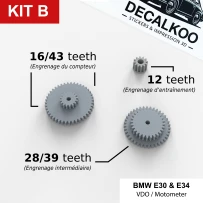 Kit B – Ingranaggi Contachilometri BMW E30 E34 | VDO & MotoMeter