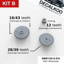 Kit B – Tachozahnrad BMW E30 E34 | VDO & MotoMeter kompatibel