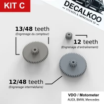 Kit C – Kompatibel mit BMW E30, Audi 200, Mercedes W124 – Motometer VDO