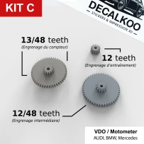 Kit C – Compatible con BMW E30, Audi 200, Mercedes W124 – Motometer VDO