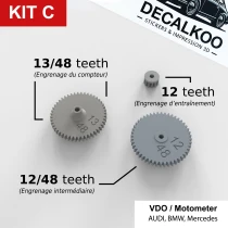 Kit C – Compatibile con BMW E30, Audi 200, Mercedes W124 – Motometer VDO