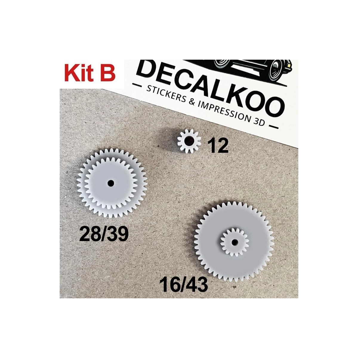 Kit Engrenages Compteur de Vitesse BMW E30/E34 - ABS/Fibre de Carbone - KIT B