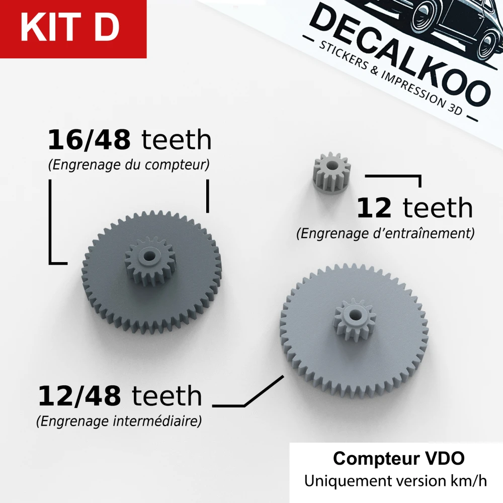 Kit D – Ingranaggi Contachilometri BMW E30 E24 – Mercedes W124 W126 | VDO & Motometer
