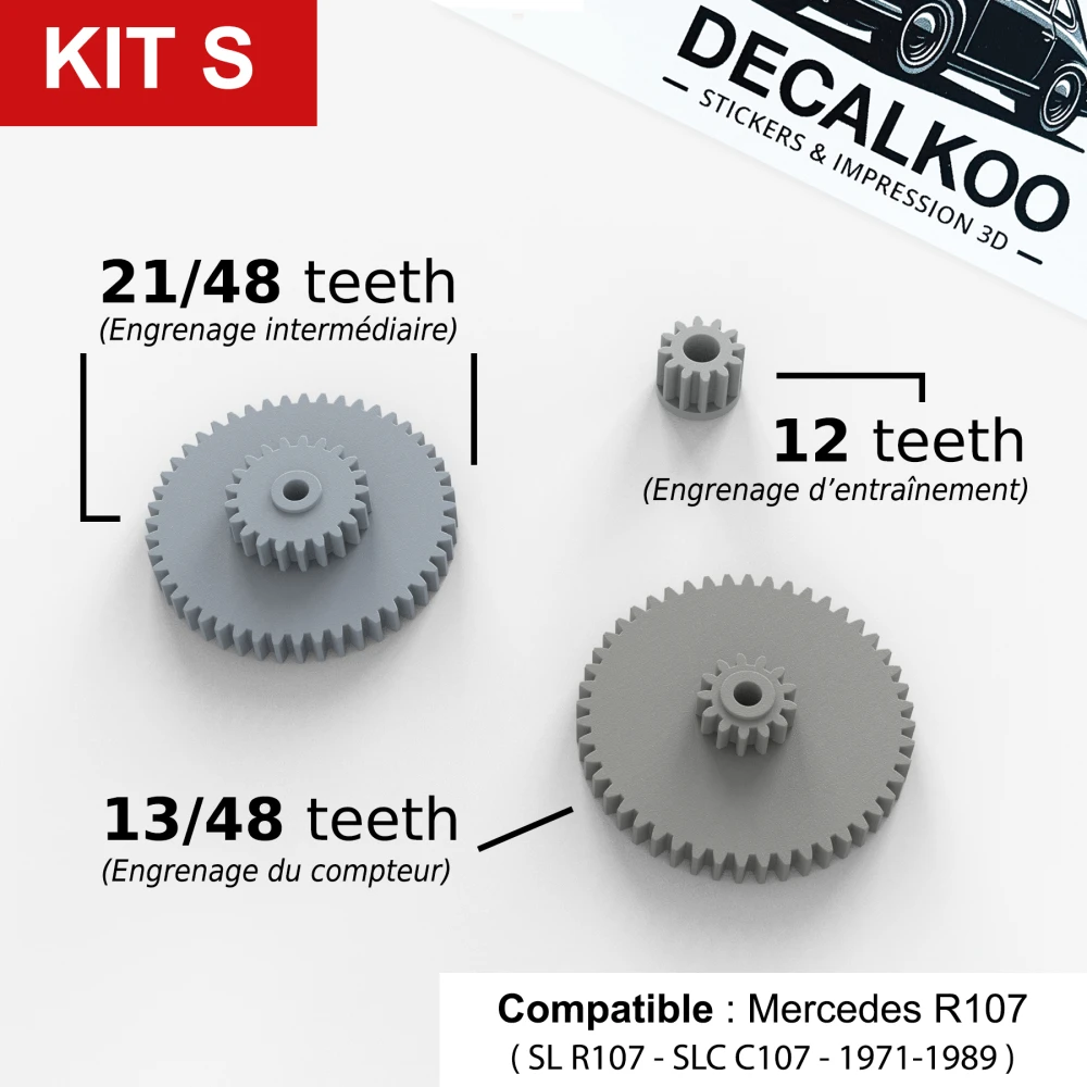 [Kit S] Engrenages Compteur Mercedes R107 C107 SL SLC